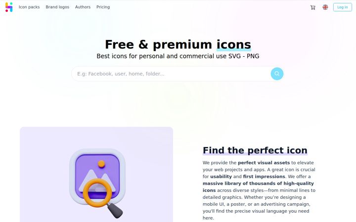 Screenshot of icon-icons.com