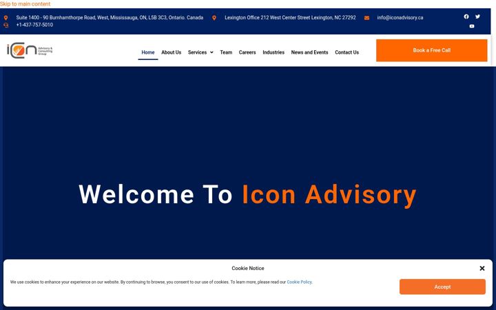 Screenshot of iconadvisory.ca