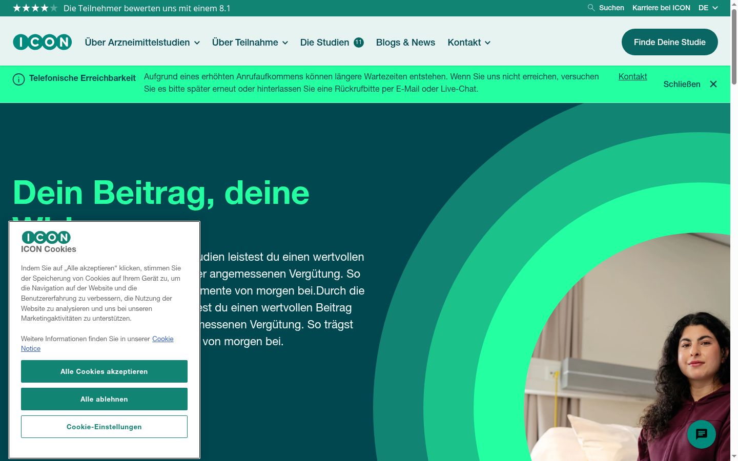 Screenshot tal-banner tal-kunsens muri qabel kwalunkwe interazzjoni