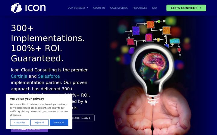 Screenshot of iconcloudconsulting.com