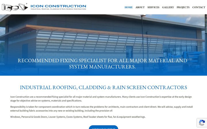 Screenshot of iconconstruction.co.uk