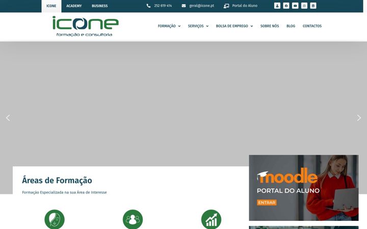 Screenshot of icone.pt