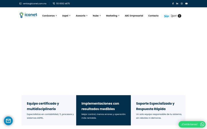 Screenshot of iconet.com.mx