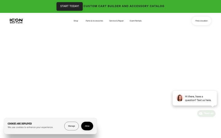 Screenshot of icongolfcartsusa.com