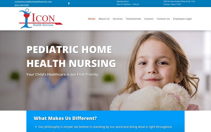 Capture d'écran de iconhealthservice.com