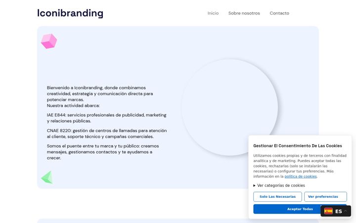 Screenshot of iconibranding.com