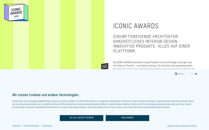 Screenshot of iconic-awards.com