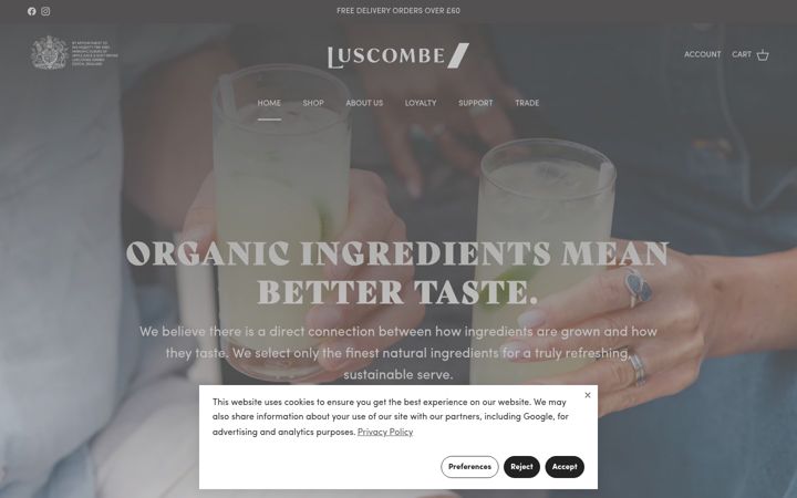 Screenshot of iconic-drinks.com