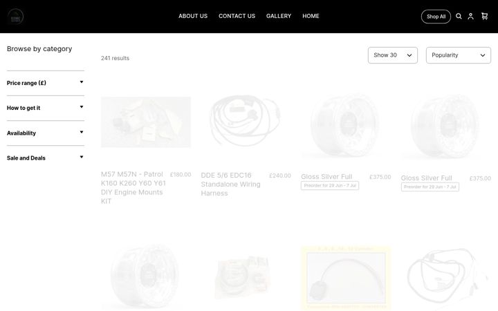 Screenshot of iconic4x4parts.co.uk