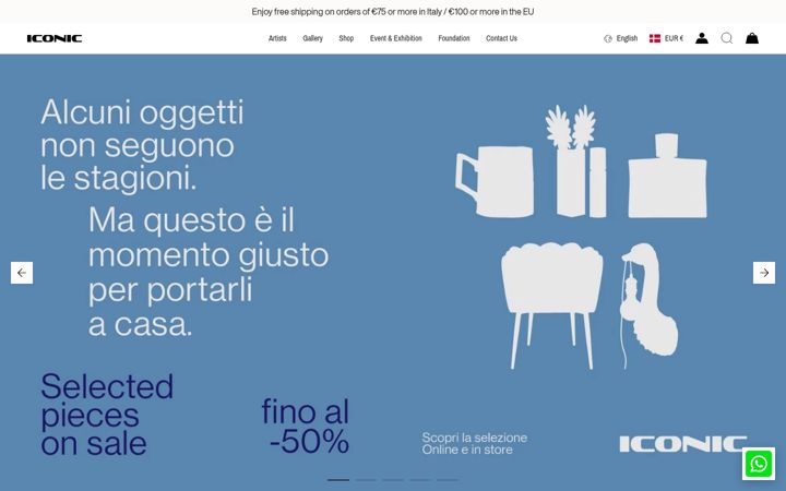 Screenshot of iconicartsystem.com