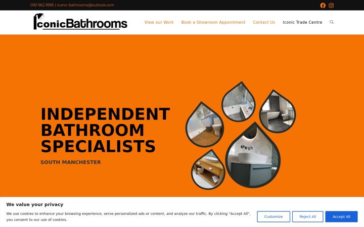 Screenshot of iconicbathrooms.co.uk