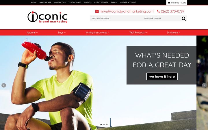 Screenshot of iconicbrandmarketing.com