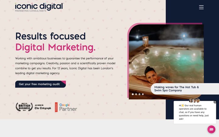 Screenshot of iconicdigital.co.uk