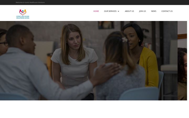 Screenshot of iconichealthcaresolutions.co.uk