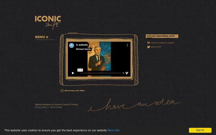 Screenshot of iconicshift.co.uk