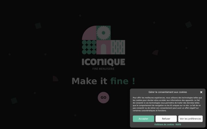 Screenshot of iconique-menuiserie.be