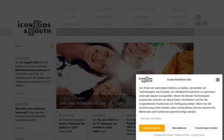 Screenshot of iconkids.com
