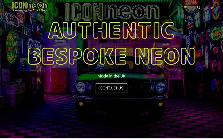 Screenshot of iconneon.com