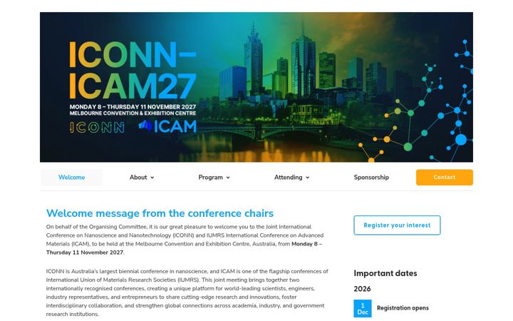 Capture d'écran de iconnference.com