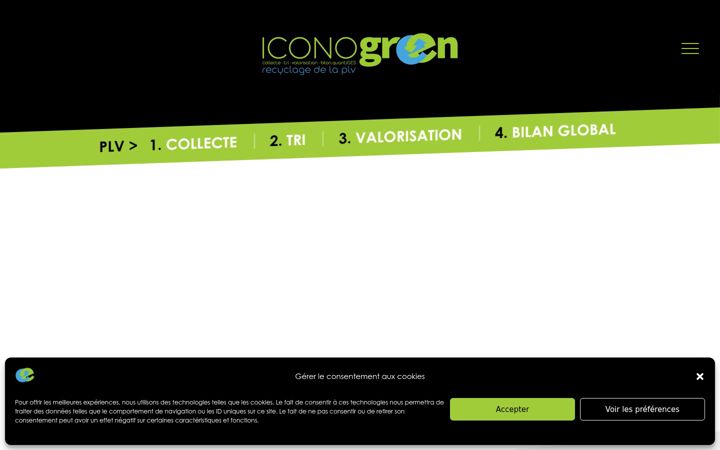 Screenshot of iconogreen.fr