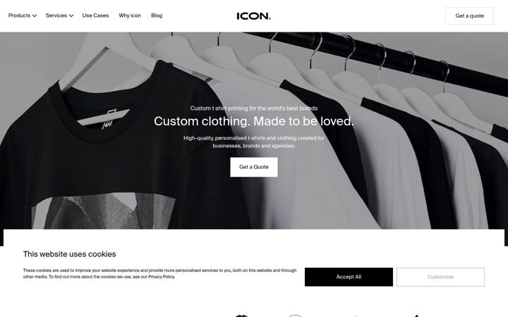 Capture d'écran de iconprinting.com
