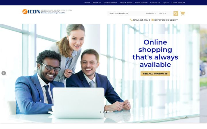 Screenshot of iconpromotional.com