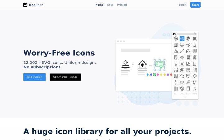 Screenshot of iconuncle.com