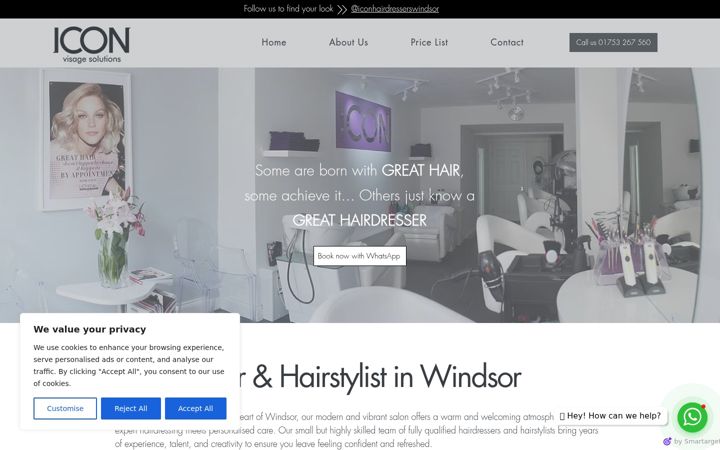Screenshot of iconwindsor.co.uk