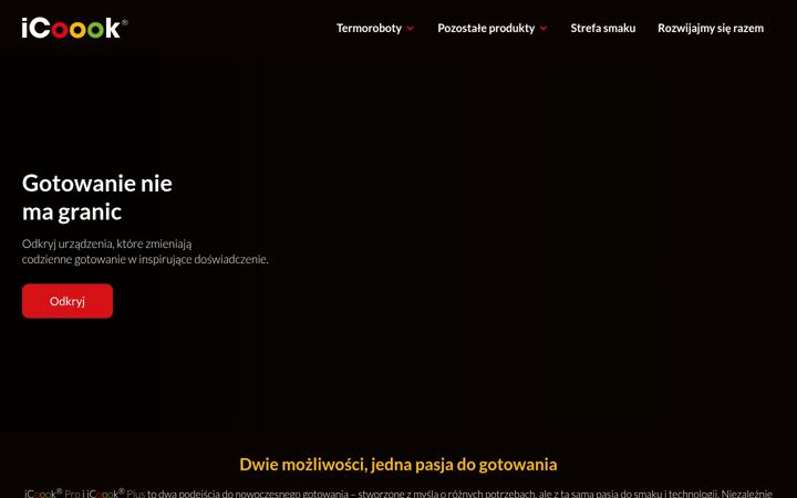 Screenshot of icoook.pl