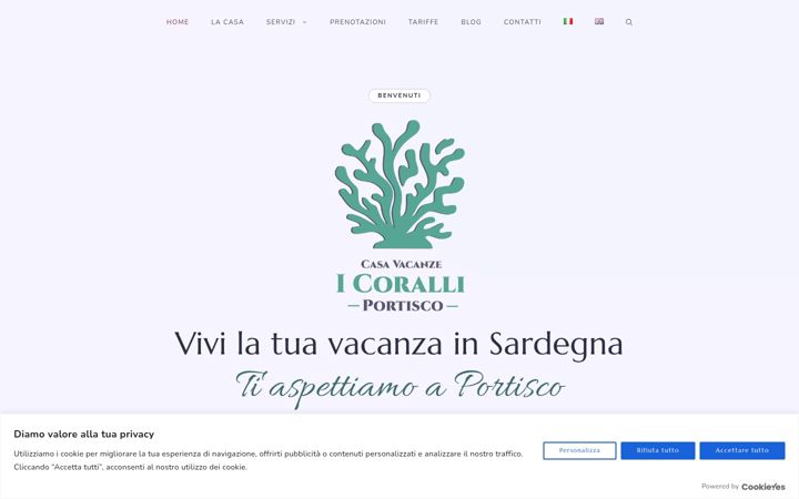 Screenshot of icoralliportisco.it