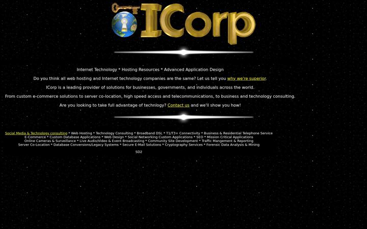 Screenshot of icorp.net