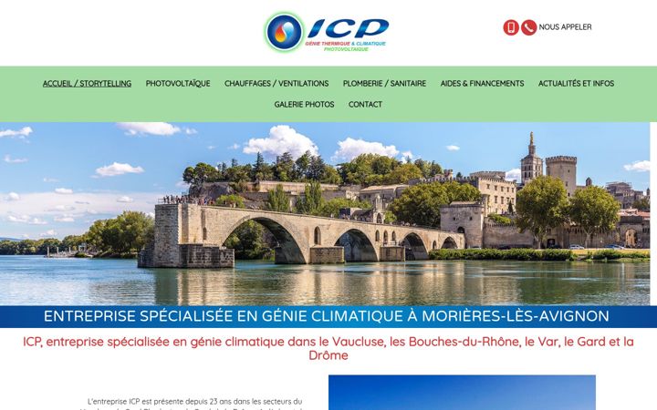 Screenshot of icp-energie.fr