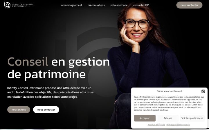 Screenshot of icp-patrimoine.fr