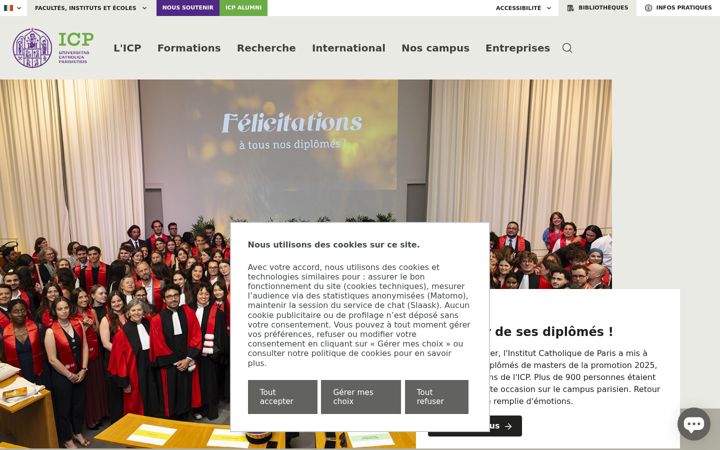 Screenshot von icp.fr