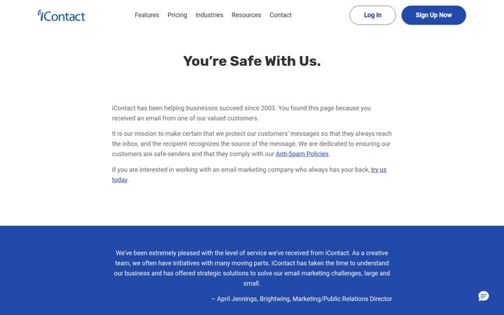 Screenshot of icpbounce.com