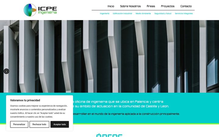 Screenshot of icpe.es