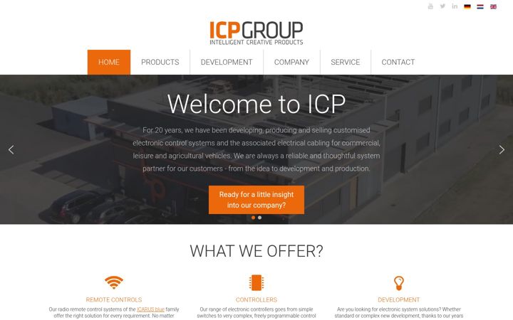 Screenshot of icpgroup.eu