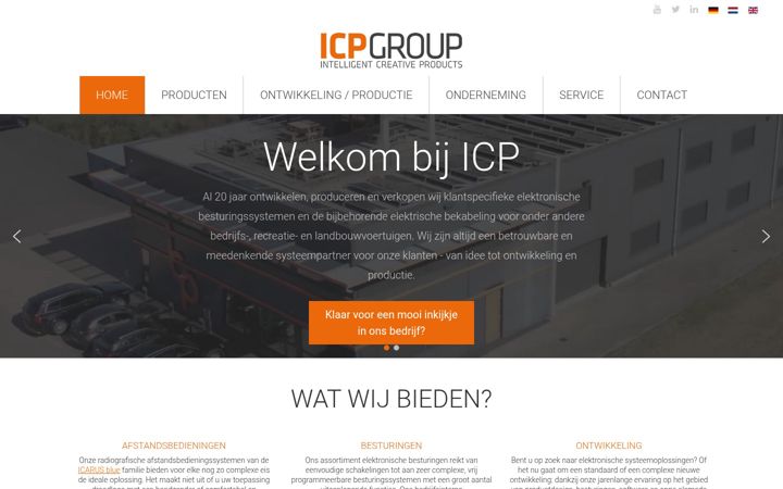 Screenshot of icpgroup.nl