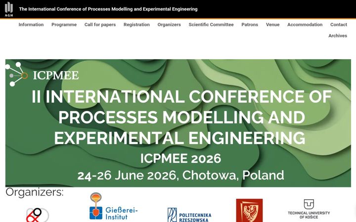 Screenshot of icpmee.agh.edu.pl