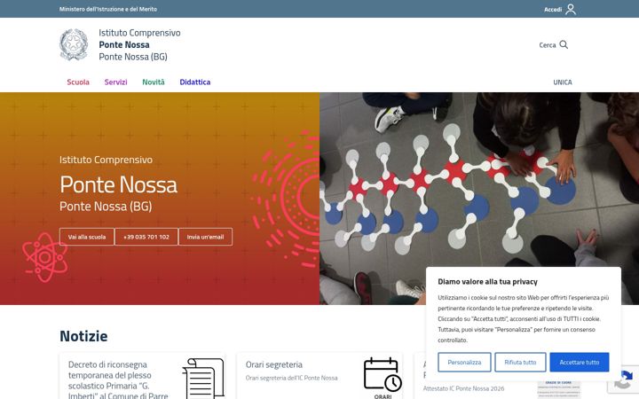 Screenshot of icpontenossa.edu.it