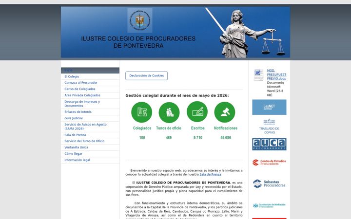 Snimka zaslona za icpp.es