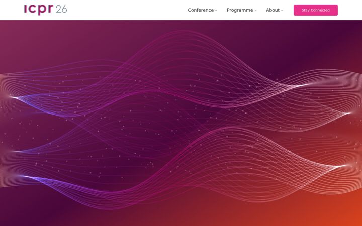 Screenshot of icpr-conference.com