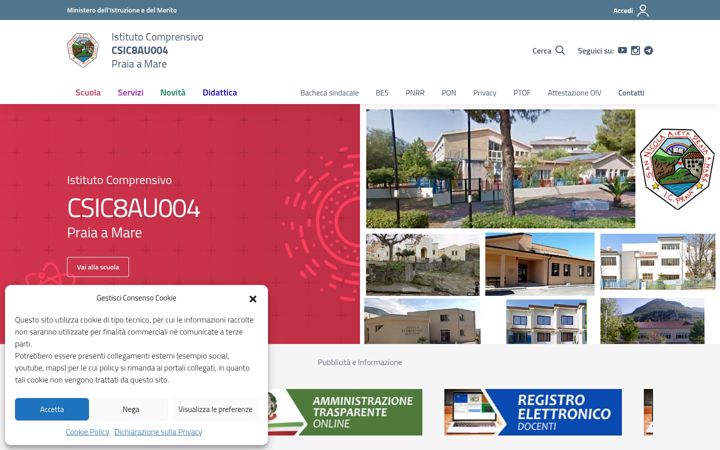 Screenshot of icpraia.edu.it