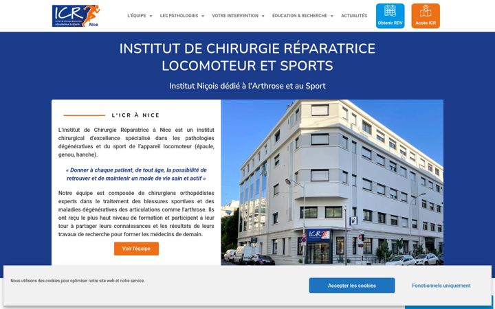 Screenshot of icr-nice.com