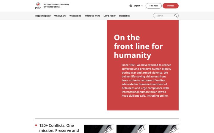 Zrzut ekranu icrc.org