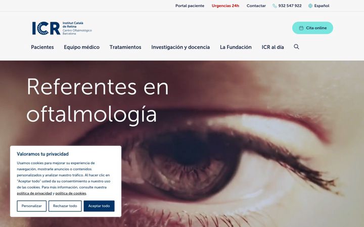 Screenshot of icrcat.com