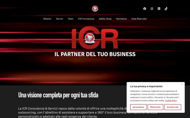 Screenshot of icrconsulenze.it