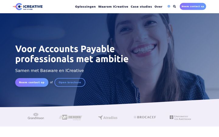 Skjámynd af icreativep2p.com