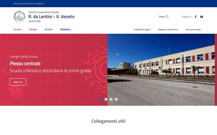 Screenshot of icriccardodalentini-vittorioveneto.edu.it