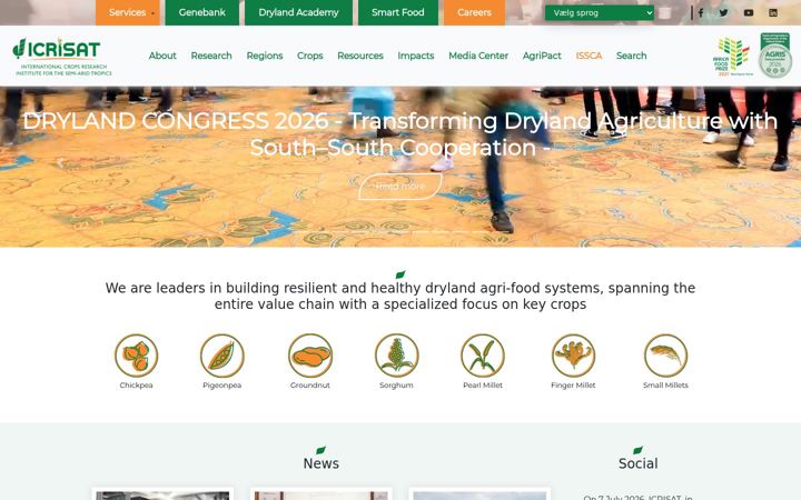 Screenshot of icrisat.org